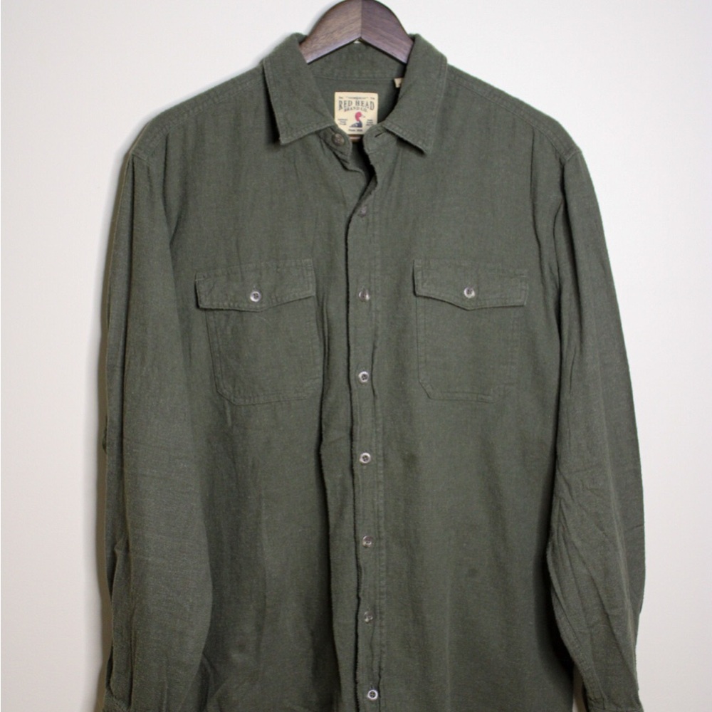 RedHead Olive Green Button-Up Shirt